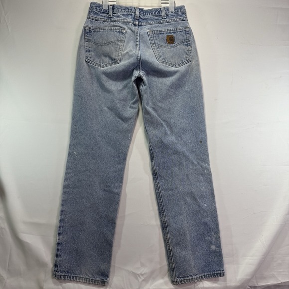 Carhartt Other - Carhartt Jeans Mens 32x34 Relaxed Fit Denim Workwear Distressed Blue